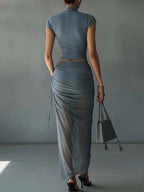 Arianna | Completo top corto e gonna in tulle