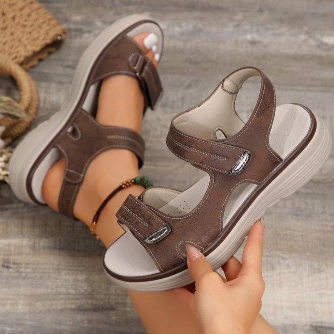 Bianca | Sandali Comfort Regolabili