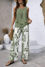 Cecilia | Completo Palazzo Fluido a Fiori