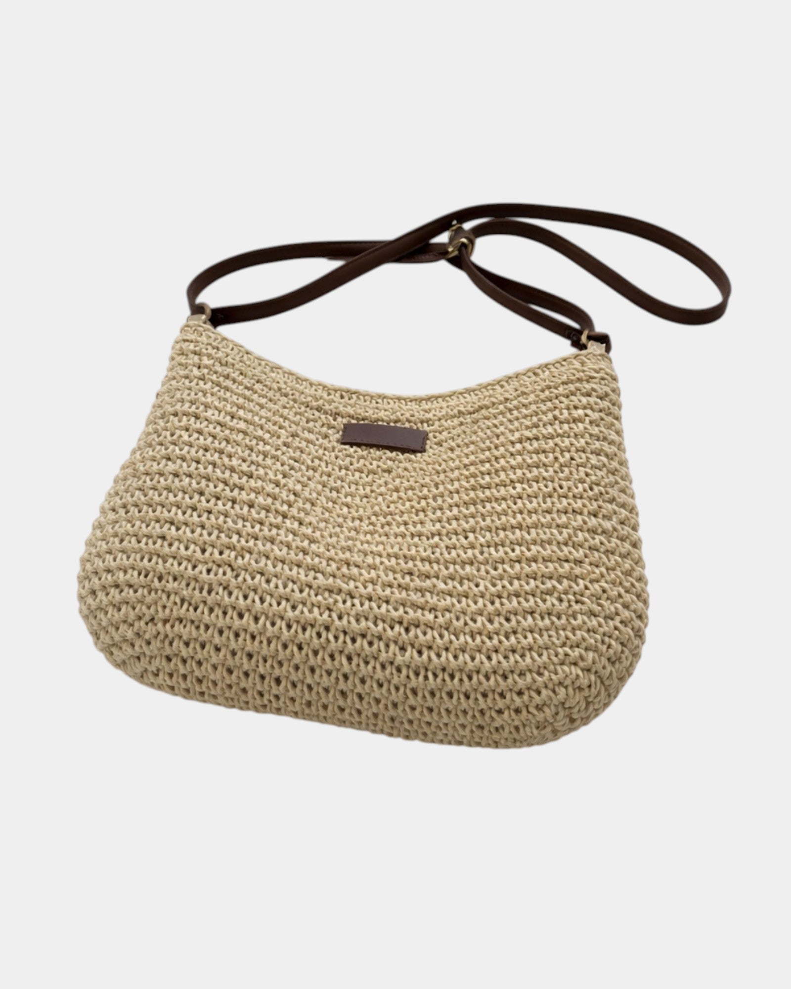 Fabiola | Borsa a tracolla effetto paglia