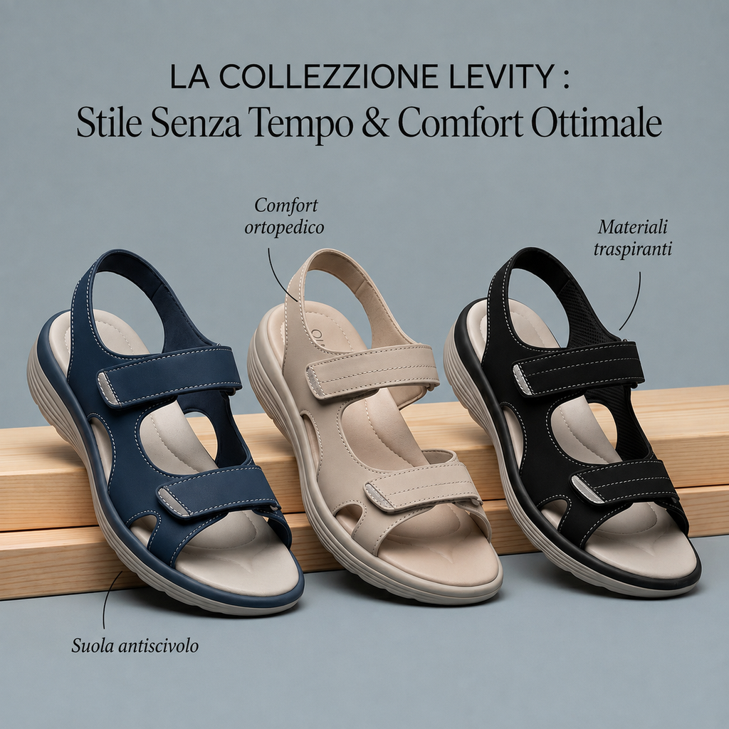 Bianca | Sandali Comfort Regolabili