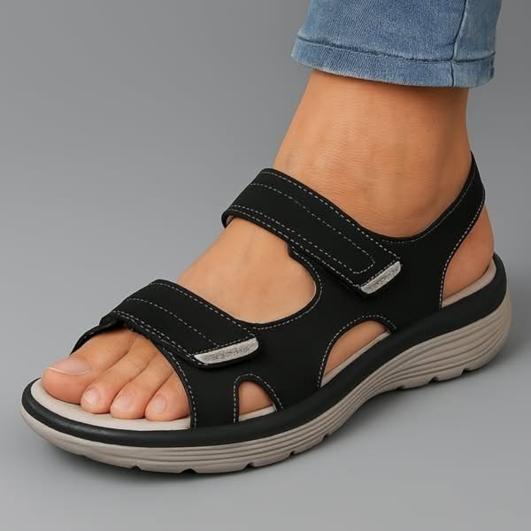 Bianca | Sandali Comfort Regolabili