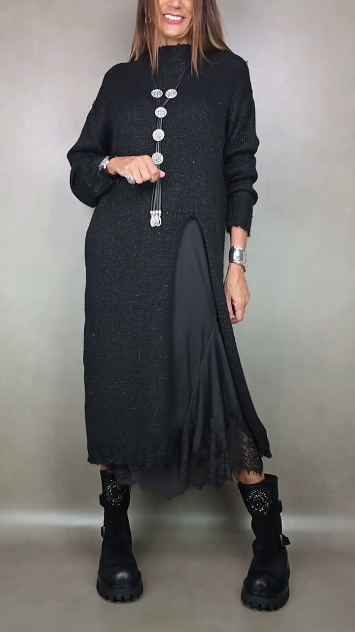 Lucia | Completo elegante maglione lungo e abito