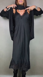 Lucia | Completo elegante maglione lungo e abito