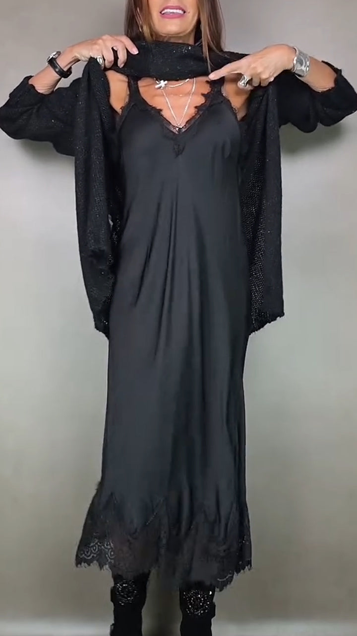 Lucia | Completo elegante maglione lungo e abito