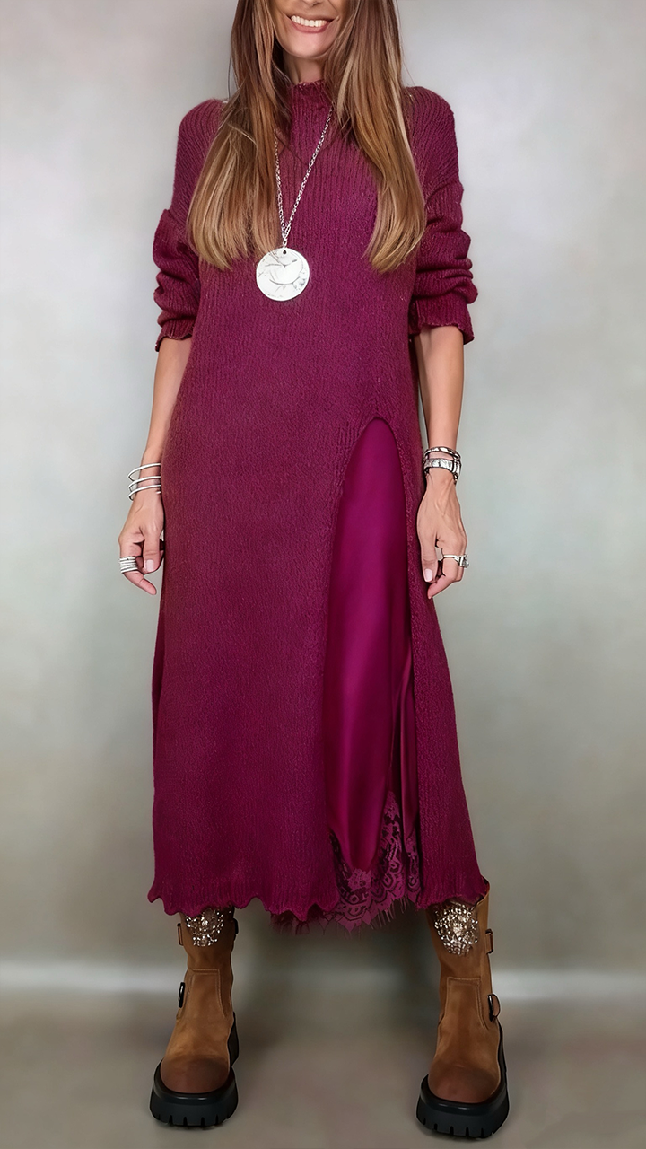 Lucia | Completo elegante maglione lungo e abito