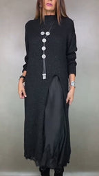Lucia | Completo elegante maglione lungo e abito
